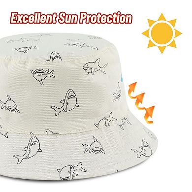 Boy Sun Hat Bucket Beach Cap UPF 50+ Protection 2-4T 2pcs
