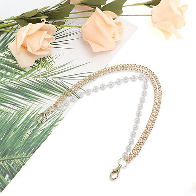 10.63" Adjustable Handbag Strap for Crossbody Use 1Pc Gold Tone