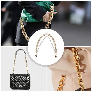 10.63" Adjustable Handbag Strap for Crossbody Use 1Pc Gold Tone