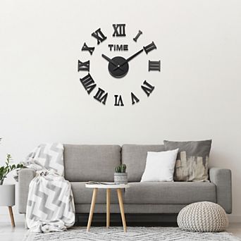 19.69-27.56 Inch Modern Frameless DIY Wall Clock 1 pc