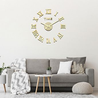 19.69-27.56 Inch Modern Frameless DIY Wall Clock 1 pc