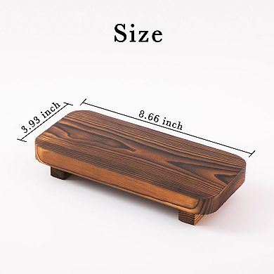 Wood Riser Display Bathroom Tray Stand