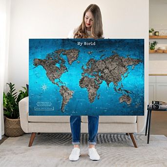 My World Push Pin Travel Map III