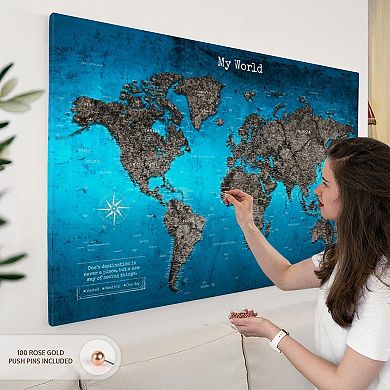 My World Push Pin Travel Map III