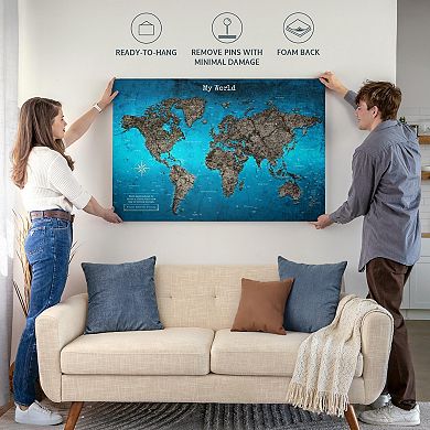 My World Push Pin Travel Map III