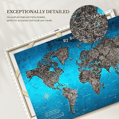 My World Push Pin Travel Map III