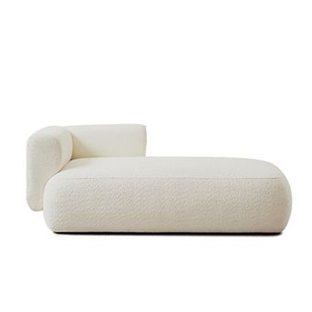Right Hand Facing Upholstered Chaise Lounge