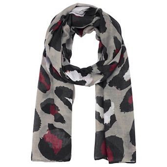 Women's Leopard Print Shawls and Wraps, Lightweight Silky Long for Fashion Bandanas Scarves