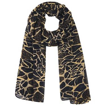Women's Leopard Print Shawls and Wraps, Lightweight Silky Long for Fashion Bandanas Scarves