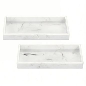 Bathroom Vanity Tray Silicone Counter Tray 2 pc