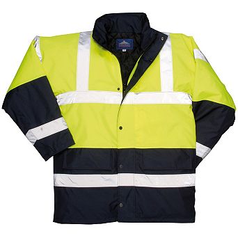 Portwest Unisex Hard-Wearing Hi Vis Traffic Jacket