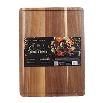 Dura Living Acacia Wood Cutting Board w/ Juice Wells