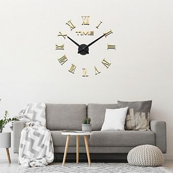 39.37-47.24 Inch Modern Frameless DIY Wall Clock 1 pc