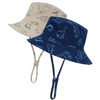 2-Pack Bucket Hat UPF 50+ Wide Brim Sun Protection Beach Hats for Boy