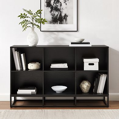 Crosley ENZO 6-Cube Record Player Stand With Vinyl Storage