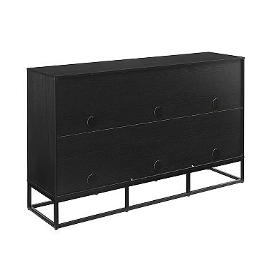 Crosley ENZO 6-Cube Record Player Stand With Vinyl Storage