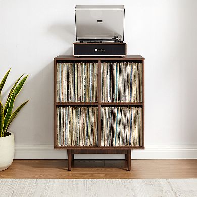 Crosley LIAM 4-Cube Record Player Stand With Vinyl Storage