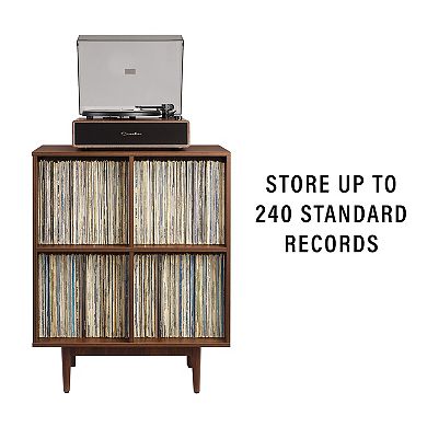 Crosley LIAM 4-Cube Record Player Stand With Vinyl Storage