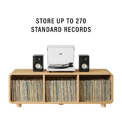Crosley ZOE Large Record Player Stand With Vinyl Storage