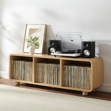 Crosley ZOE Large Record Player Stand With Vinyl Storage