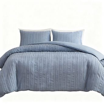 Queen Size Duvet Cover Set with Tufted Design