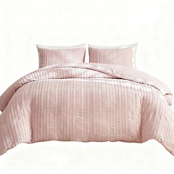 Queen Size Duvet Cover Set with Tufted Design