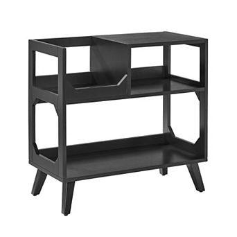 Crosley Asheville Medium Record Player Stand & Vinyl Storage
