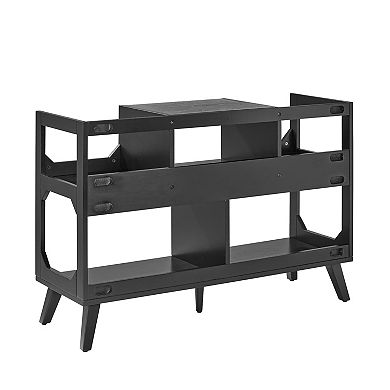 Crosley Asheville Large Record Player Stand & Vinyl Storage