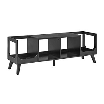 Crosley Asheville Low Record Player Stand With Vinyl Storage