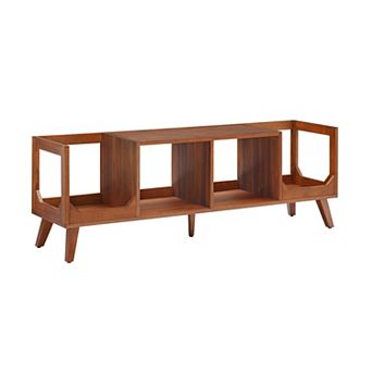 Crosley Asheville Low Record Player Stand With Vinyl Storage