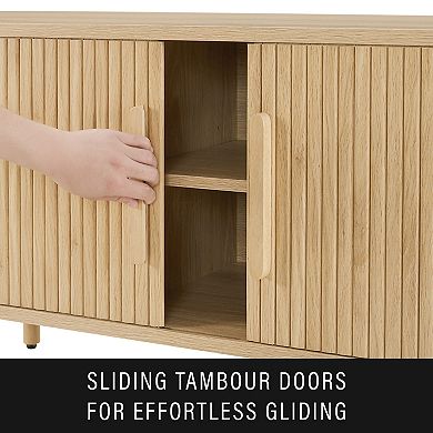 Crosley Ambrose Record Player Cabinet With Vinyl Storage