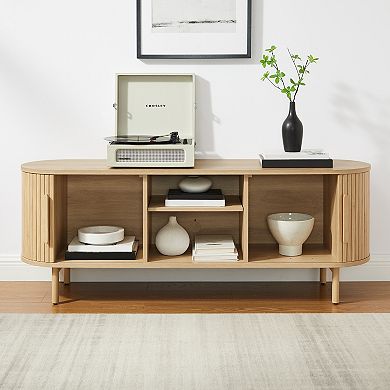 Crosley Ambrose Record Player Cabinet With Vinyl Storage