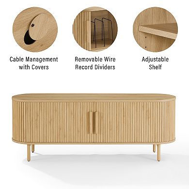 Crosley Ambrose Record Player Cabinet With Vinyl Storage
