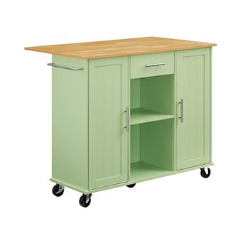 Crosley Stella Rolling Kitchen Cart with Storage