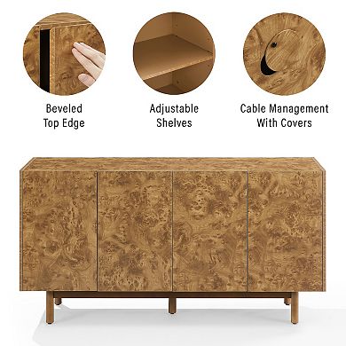 Crosley Levi Sideboard with Storage Cabinets