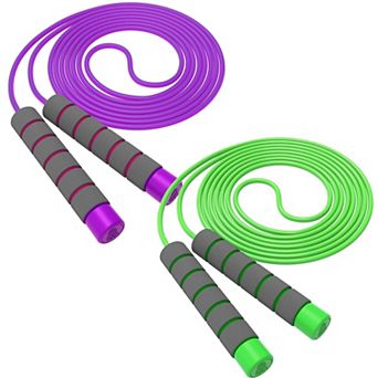 Jump Rope Adjustable Foam Handles Women Men Fitness Exercise Outdoor Activity