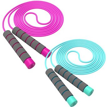 Jump Rope Adjustable Foam Handles Women Men Fitness Exercise Outdoor Activity