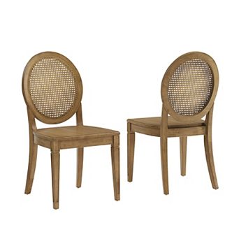 Crosley KATIA Cane-Back Dining Chair Set of 2