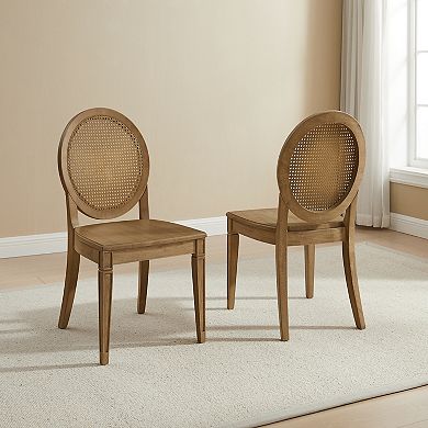 Crosley KATIA Cane-Back Dining Chair Set of 2