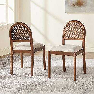 Crosley KENNEDY Upholstered 2-Piece Dining Chair Set