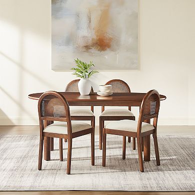 Crosley KENNEDY 5-Piece Dining Table Set with Upholstered Chairs