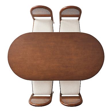 Crosley KENNEDY 5-Piece Dining Table Set with Upholstered Chairs