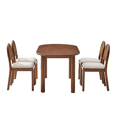 Crosley KENNEDY 5-Piece Dining Table Set with Upholstered Chairs