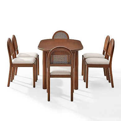 Crosley Kennedy 7-Piece Dining Table and Upholstered Chairs Set