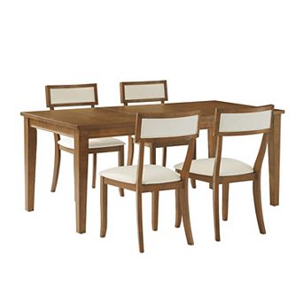 Crosley ALESSIA 5 pc Dining Table Set with Upholstered Chairs