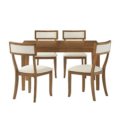 Crosley ALESSIA 5-Piece Dining Table Set with Upholstered Chairs