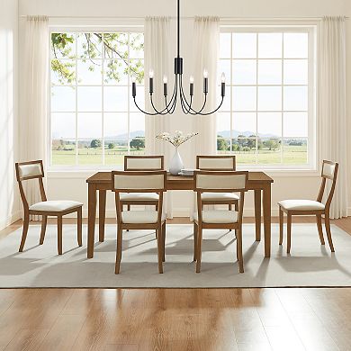 Crosley ALESSIA 7-Piece Dining Table Set with Upholstered Chairs