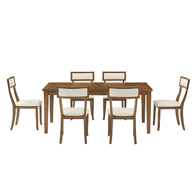 Crosley ALESSIA 7-Piece Dining Table Set with Upholstered Chairs