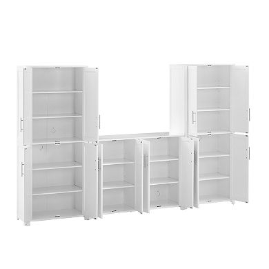 Crosley Savannah 3-Piece Sideboard & Pantry Set