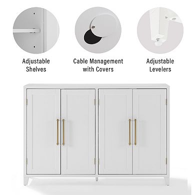 Crosley Roarke Sideboard with Storage & Adjustable Shelves
